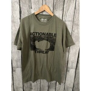 Hitsuji World Green Actionable Threat Shirt Size Large